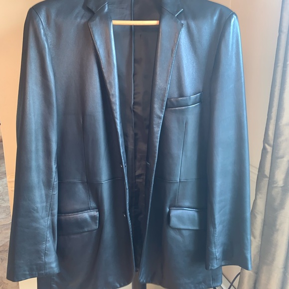 INC VINTAGE LEATHER JACKET - Picture 4 of 6